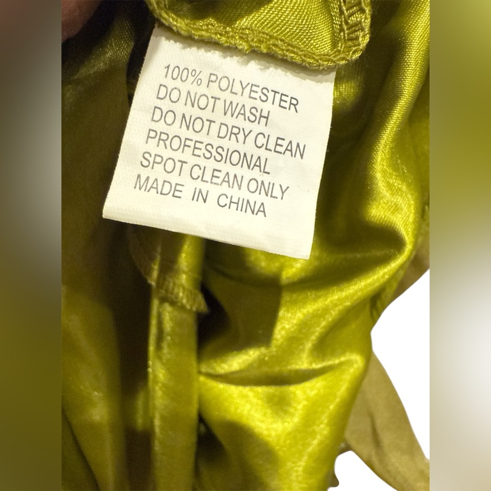 NWT Mac Duggal Green Balloon Sleeve Chiffon Ruffled Gown (Size 4) - Picture 7 of 8